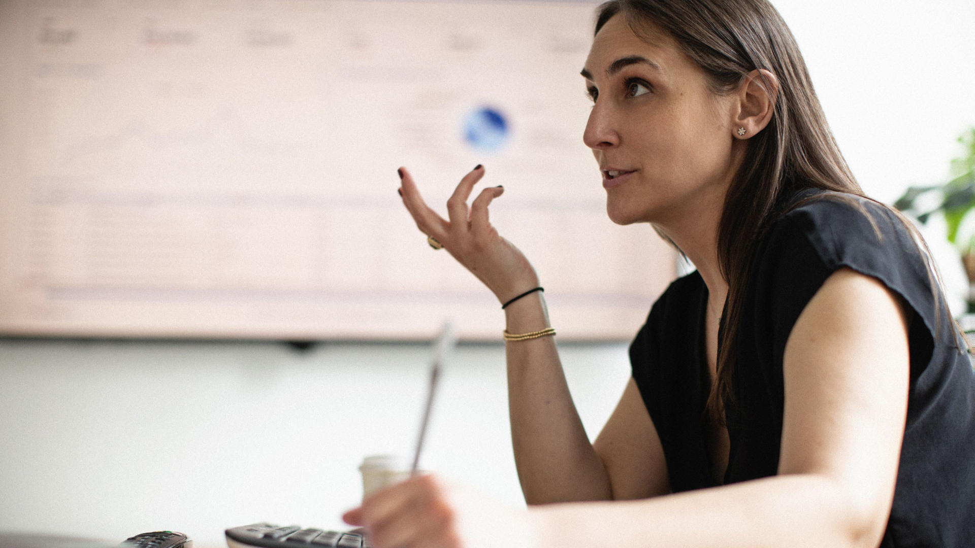 lauren taubes in a business meeting